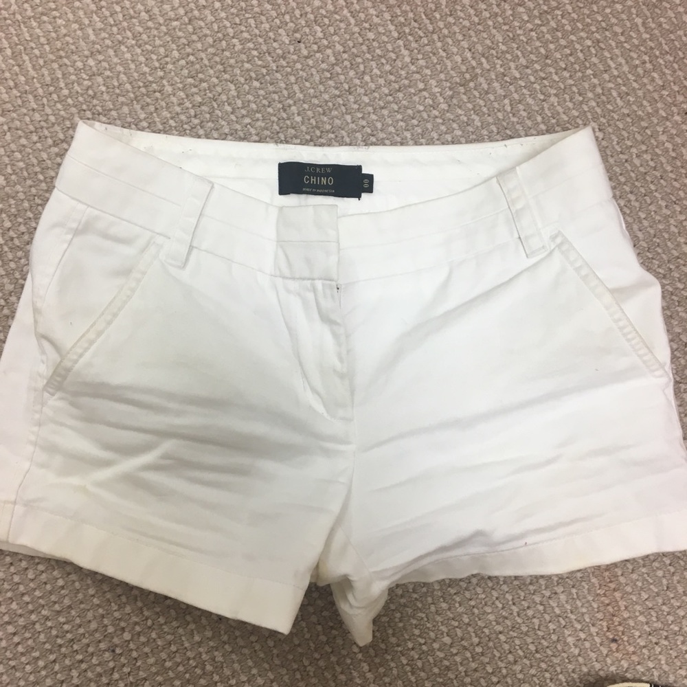 Jcrew 3 inch chino shorts.